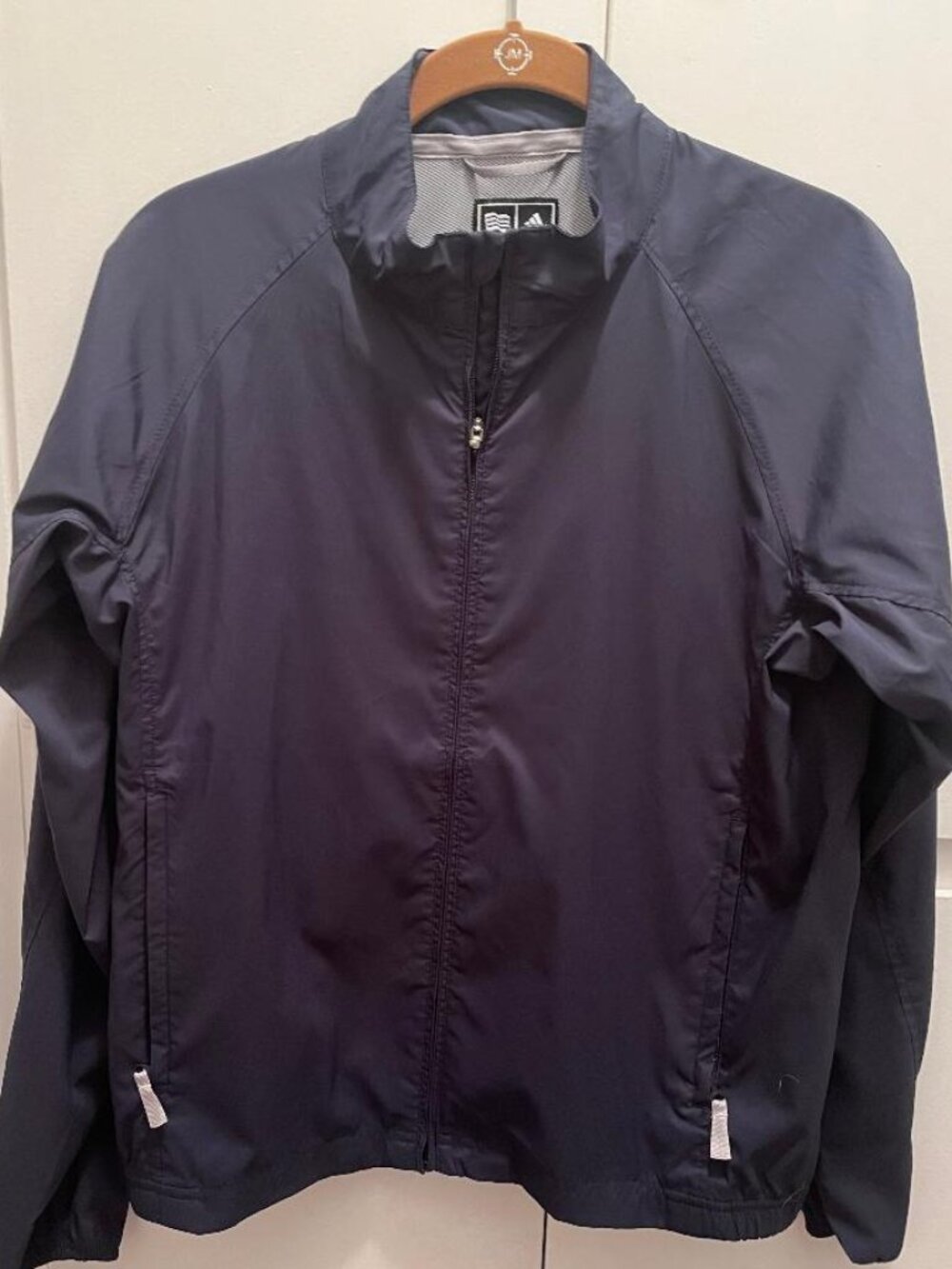 Adidas Women's Navy Blue Jacket/Windbreaker sz S